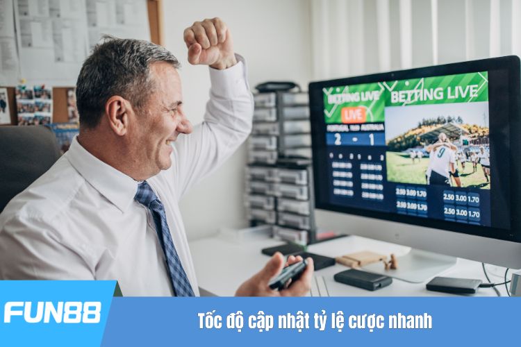 Tốc độ cập nhật tỷ lệ cược nhanh