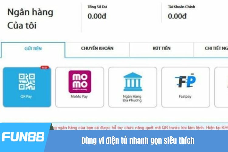 Dùng ví điện tử nhanh gọn siêu thích