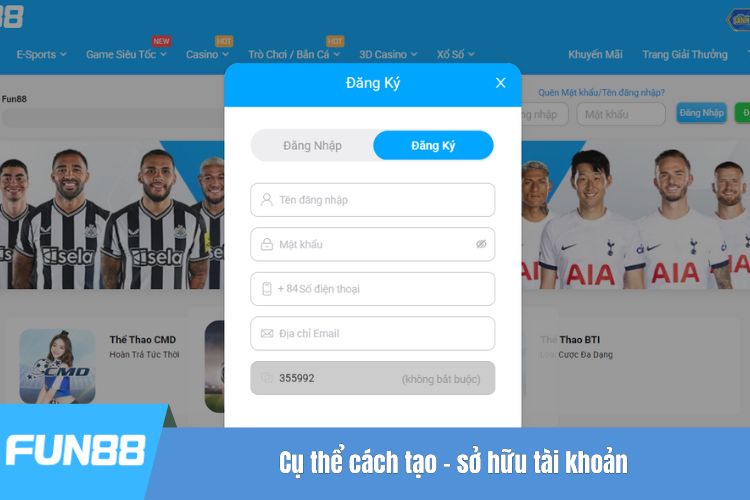 Cụ thể cách tạo - sở hữu tài khoản